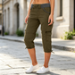 Få de perfekte sommerbukser – 50% på cargo-capri – Højtalje – Justerbar snøring – Vide ben – Praktiske lommer – Kun 100 tilbage – Bestil nu 💃👖