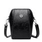 👜 50% RABAT – Vintage olievokset mini crossbody – 2-lags smart plads – fjerlet – eksklusivt håndværk – slank silhuet – vandafvisende – ridsesikker