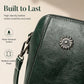👜 50% RABAT – Vintage olievokset mini crossbody – 2-lags smart plads – fjerlet – eksklusivt håndværk – slank silhuet – vandafvisende – ridsesikker