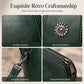 👜 50% RABAT – Vintage olievokset mini crossbody – 2-lags smart plads – fjerlet – eksklusivt håndværk – slank silhuet – vandafvisende – ridsesikker