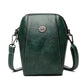 👜 50% RABAT – Vintage olievokset mini crossbody – 2-lags smart plads – fjerlet – eksklusivt håndværk – slank silhuet – vandafvisende – ridsesikker