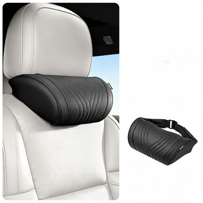 🔥 2026 NYHED: 50% RABAT – Ergonomisk Nakkestøtte til Bil – Memory Foam  – Justerbar – Passer de Fleste Biler – Til Komfortable Bilture 🚗💤✨