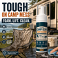 50% RABAT – Kraftigt Rengøringsskum til Campingudstyr – Fjerner Snavs, Græspletter & Spild – Alsidig – Praktisk Pumpe – Bærbar – Til Ture & Friluftsliv 🏕️🧴✨