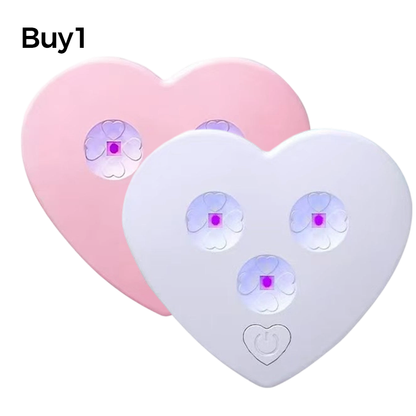 KØB 1, FÅ 1 GRATIS 🎁 – UVC Toiletsterilisator – UV-lys – Smart Sensor – Kompakt Hjertedesign – Holdbar – Nem Montering – Til et Renere Toiletmiljø 🚽✨🛡️