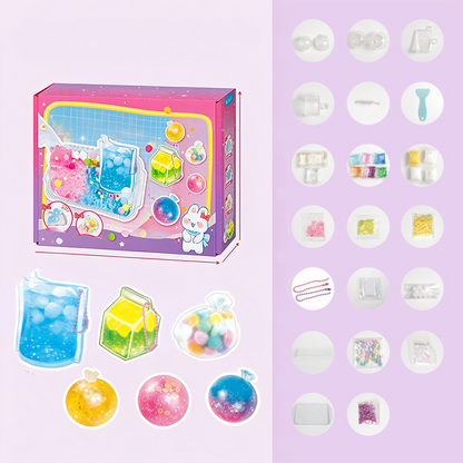 🐱 50 % RABAT NU! 🧊 DIY-sæt til at lave »Fried Ice«-squishy-legetøj – Design med katteklo, sjovt og kreativt squishy-legetøj – Perfekt til sanseleg og stressaflastning for børn ✨