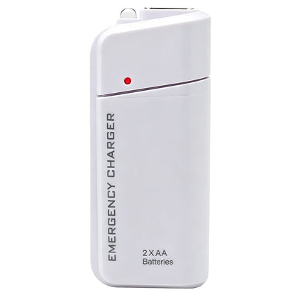 KØB 1, FÅ 1 GRATIS 🎁 – AA Batteridrevet Nødlader – Kompakt – Øjeblikkelig USB-opladning – Nemt Batteriskift – Rejsevenlig – Til Nødsituationer & Hverdagen 🔋📱⚡