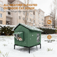 🐱🏠 NU: 50% RABAT I BEGRÆNSET TID – Vandtæt Udendørs Kattehus – Termisk Aluminiumsfor – Forhøjet Ramme – Stabil – Sammenklappeligt – Til Have & Udeplads 🌧️❄️✨