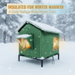 🐱🏠 NU: 50% RABAT I BEGRÆNSET TID – Vandtæt Udendørs Kattehus – Termisk Aluminiumsfor – Forhøjet Ramme – Stabil – Sammenklappeligt – Til Have & Udeplads 🌧️❄️✨