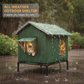 🐱🏠 NU: 50% RABAT I BEGRÆNSET TID – Vandtæt Udendørs Kattehus – Termisk Aluminiumsfor – Forhøjet Ramme – Stabil – Sammenklappeligt – Til Have & Udeplads 🌧️❄️✨