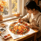 🎃🍂 2026 NYHED: 50% RABAT – Efterårskrans Diamantmalingsæt – Smuk Efterårsdekoration – Komplet DIY-sæt – Kreativt & Afslappende – Perfekt til Halloween – Til Vindue, Dør & Væg 🧡🖌️✨