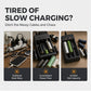 🔋⚡ 2026 NYHED: 50% RABAT – Multitype Batterilader – Understøtter Li-ion, Ni-MH, Ni-Cd & 9V – Flere Spor – Dobbelt USB-udgang – Smart Sikkerhed – LED-indikatorer 🔌🔄✅