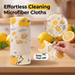 🧼🍋 2026 NYHED: 50% RABAT – Trykte Mikrofiberklude – Riv af – Ultra Absorberende – Flere Overflader – Genanvendelige – Søde Citron- & Katte Motiver – Til Effektiv Køkkenrengøring 🐱✨🧺