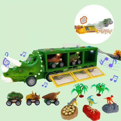 🦕🚗 2026 NYHED: 50% RABAT – Dinosaur Biludskydningssæt – Integreret Opbevaring – Lys & Musik – Spændende Udløserknap – Bærehåndtag – Til Fantasifulde Eventyr 🎶🌟🛡️