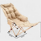 🔥 50% RABAT – Justerbar campingstol med fodstøtte – Premium Oxford-stoff – Forsterket ramme – Tåler 136 kg 🏕️💪
