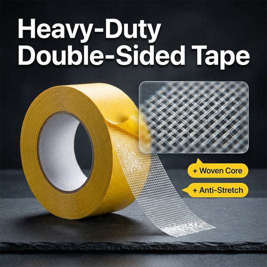 🧩✨ KØB 1, FÅ 1 GRATIS  – Gennemsigtig Dobbeltsidet Tape med Grid – Stærk Liming – Usynlig – Rivestærk – Nem Fjernelse – Til Glas, Fliser, Akryl & Mere 🏠🛡️🪞