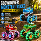 🦖🚙 NU: 50% RABAT I BEGRÆNSET TID – Lysende Monstertruck – Tryk & Start – Farverige LED-lys – Til Børns Fantasi & Sjov – Perfekt Gave 🎁✨🛡️
