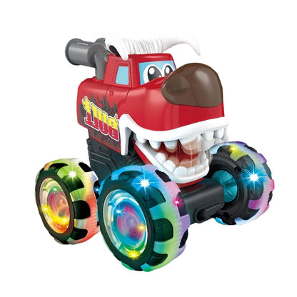 🦖🚙 NU: 50% RABAT I BEGRÆNSET TID – Lysende Monstertruck – Tryk & Start – Farverige LED-lys – Til Børns Fantasi & Sjov – Perfekt Gave 🎁✨🛡️