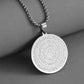 📿✨ NU: 50% RABAT – KUN I DAG! – Intrikat Arabisk Kalligrafi Hængesmykke – "Allah" i Midten – Premium Rustfrit Stål – Rund Pendant – Guld eller Sølv 🕋💎🛡️