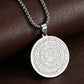 📿✨ NU: 50% RABAT – KUN I DAG! – Intrikat Arabisk Kalligrafi Hængesmykke – "Allah" i Midten – Premium Rustfrit Stål – Rund Pendant – Guld eller Sølv 🕋💎🛡️