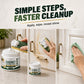 🧼✨ NU: 50% RABAT I BEGRÆNSET TID – Skabsrengøringspasta – Fjerner Fedtfingre & Køkkenrester – Inkluderer Svamp – Til Håndtag, Døre & Overflader – Nem Daglig Vedligeholdelse 🏠🧽🛡️