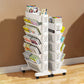 📚 LIMITED‑TIME 60% OFF! 🛞 Movable Bookshelf on Wheels – 5/6 Tiers, 45° Angled, Lockable Casters 📖