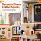 🔥 NYHED: 50% RABAT I BEGRÆNSET TID – Halloween DIY Trægræskar Håndværkssæt – Mal, Saml & Hæng Op 🎃✨🖌️