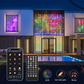 💡✨ NU: 50% RABAT I BEGRÆNSET TID – Smart LED-projektor – Tilpassede Mønstre & Billeder – Musiksynkroniseret Lysshow – App & Fjernbetjening – Vandtæt – USB-drevet – Til Hjem, Have & Fest 🎵🌈🛡️