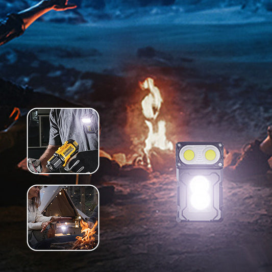 🔦✨ NU: 50% RABAT I BEGRÆNSET TID – Højlygte med Magnet & Roterbart Hoved – 180° Justerbar – Kraftigt Hoved- & Sidelys – Rød/Hvid/Blå Varsellys – USB-opladelig – Digitalt Display – Til Bil, Camping & Nødsituationer 🛡️🧲