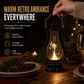🕯️✨ NU: 50% RABAT I BEGRÆNSET TID – Retro Vintage Lygte med Flimrende LED-lys – Trygt & Bærbart Levende Lys – Uden Voks, Varme eller Røg – Robust & Elegant – Til Hjem & Fest 🏡🛡️