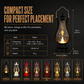 🕯️✨ NU: 50% RABAT I BEGRÆNSET TID – Retro Vintage Lygte med Flimrende LED-lys – Trygt & Bærbart Levende Lys – Uden Voks, Varme eller Røg – Robust & Elegant – Til Hjem & Fest 🏡🛡️