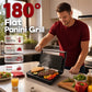 🔥🥪 NU: 50% RABAT I BEGRÆNSET TID – Panini-grill der Åbnes til 180° – Hurtig Opvarmning – Riflede Grillplader – Én Grill, Mange Retter – Til Sandwich, Bøf, Grøntsager & Morgenmad 🍳🛡️✨