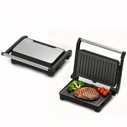 🔥🥪 NU: 50% RABAT I BEGRÆNSET TID – Panini-grill der Åbnes til 180° – Hurtig Opvarmning – Riflede Grillplader – Én Grill, Mange Retter – Til Sandwich, Bøf, Grøntsager & Morgenmad 🍳🛡️✨