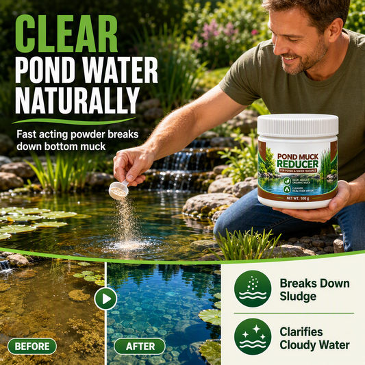 💧🐟 NU: 50% RABAT I BEGRÆNSET TID – Naturlig Dambvandsklarer – Nedbryder Slam & Organisk Affald – Krystalklart Vand – Til Damme & Havevand – Nem 3-Trins Påføring 🌿🛡️✨