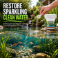 💧🐟 NU: 50% RABAT I BEGRÆNSET TID – Naturlig Dambvandsklarer – Nedbryder Slam & Organisk Affald – Krystalklart Vand – Til Damme & Havevand – Nem 3-Trins Påføring 🌿🛡️✨