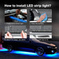 🚗✨ NU: 50% RABAT I BEGRÆNSET TID – APP-styret Bilbelysning – Dream Color LED Strips – 15 Farvetilstande – IP68 Vandtæt – Universel 12V – Til Bil, SUV, Båd & Hjem 🎨🛡️