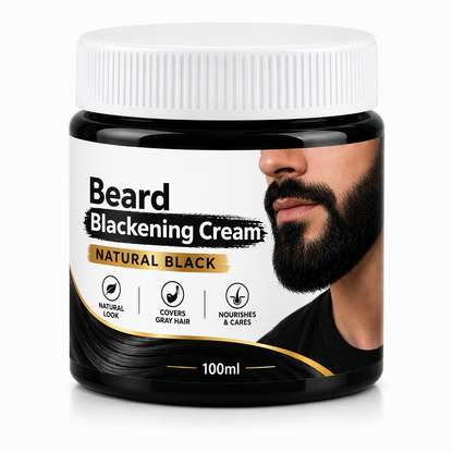 🧔✨ NU: 50% RABAT I BEGRÆNSET TID – Skægfarvecreme til Mænd – Dækker Gråt & Hvidt Skæg – Jævn & Naturlig Farve – Enkel Hjemmepleje – Genskaber Mørkt Skæg – Se Yngre & Mere Velplejet Ud 🎨🛡️