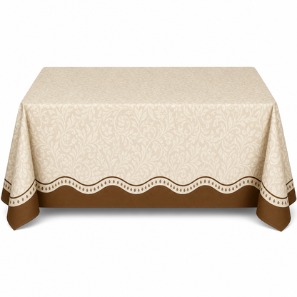 🇫🇷✨ NU: 50% RABAT I BEGRÆNSET TID – Fransk Retro Borddug – Varmebestandig – Afvisende Overflade – Tekstureret Design – Bølgekant – Til Hverdag & Selskab – Slidstærk 🛡️🍽️