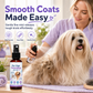 🐾✨ NU: 50% RABAT I BEGRÆNSET TID – Udfiltringsspray til Kæledyr – Løser Filt – Reducerer Træk – Blød & Skinnende Pels – Til Langhårede Katte & Krøllede Hunde 🐱🐶🛡️