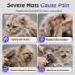 🐾✨ NU: 50% RABAT I BEGRÆNSET TID – Udfiltringsspray til Kæledyr – Løser Filt – Reducerer Træk – Blød & Skinnende Pels – Til Langhårede Katte & Krøllede Hunde 🐱🐶🛡️
