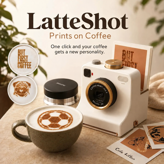 🔥 NÅ: 50% RABAT I BEGRÆNSET TID – 3D-printet Latte Art-skabeloner – Lav Café-mønstre på 3 Sekunder – Intet Barista-kurs 🎨☕✨