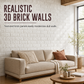 ⏳Time-Limited Special⏰Self-Adhesive 3D Tile Panels – Brick texture, waterproof & 16 colours ✨