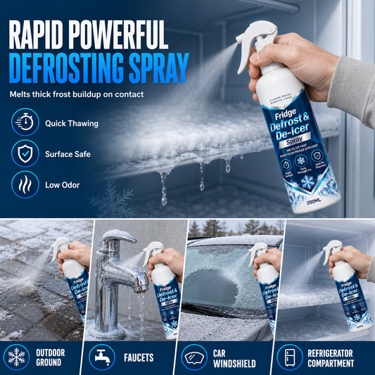 🔥 NÅ: 50% RABAT I BEGRÆNSET TID – Multifunktionel Afrimningsspray til Vinteren – Smelter Genstridig Frost – Mindre Skrabning – Nem Brug 🧊❄️✨