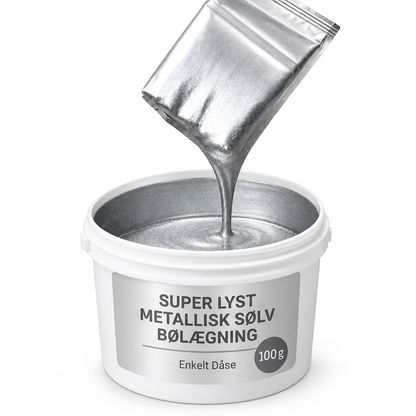 🔥 NÅ: 50% RABAT I BEGRÆNSET TID – Vandbaseret Sølvmaling med Metallisk Finish – Penselpåføring – Til Metal, Træ & Hobbyprojekter 🎨✨🛡️