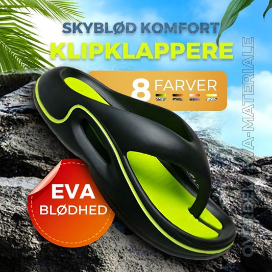 Komfortable Sommer Flip Flops med Tykk Sål
